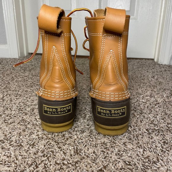 L.L. Bean Women's Bean Boots 8 Inch Size 8 in Tan/Brown - Picture 3 of 5